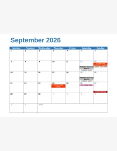 Calendar of Member Events